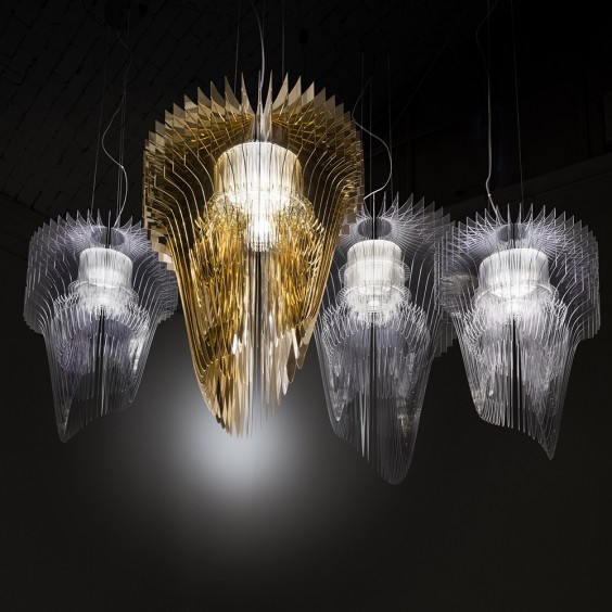 Aria gold Lampada a sospensione Slamp - Agof Store