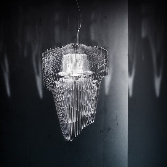 Slamp Aria transparent pendant lamp - Agof Store