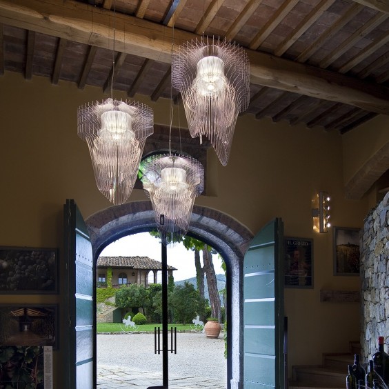 Slamp Aria transparent pendant lamp - Agof Store