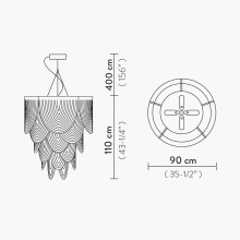 Ceremony large Lampada a sospensione Slamp - Agof Store