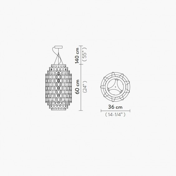 Chantal Lampada a sospensione Slamp - Agof Store