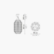 Chantal Lampada a sospensione Slamp - Agof Store Chantal Lampada a sospensione Slamp - Agof Store