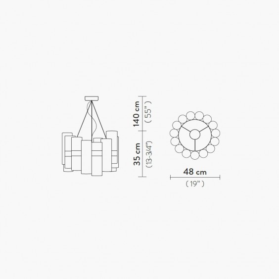 La Lollo Medium Lampada a sospensione Slamp - Agof Store