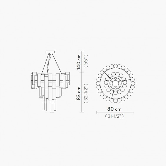 La Lollo XL Lampada a sospensione Slamp - Agof Store
