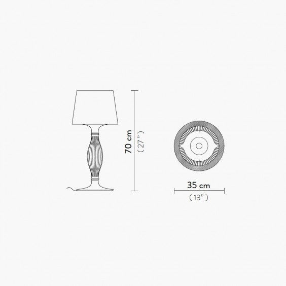 Liza Lampada da tavolo Slamp - Agof Store