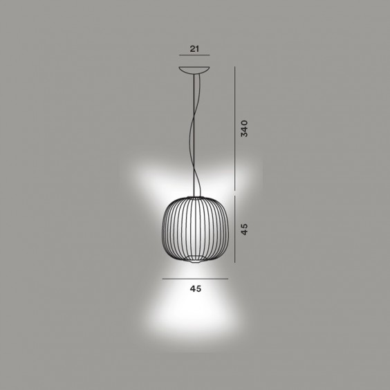 Spokes 2 Midi Lampada a sospensione Foscarini - Agof Store