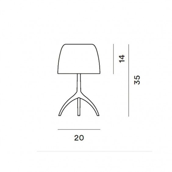 Foscarini Lumiere piccola Tischleuchte - Agof Store