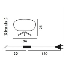 Rituals 2 Lampada da tavolo Foscarini - Agof Store