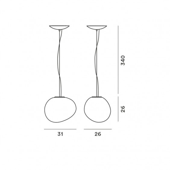 Gregg media Lampada a sospensione Foscarini - Agof Store