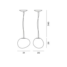 Foscarini Gregg media Led Pendelleuchte - Agof Store