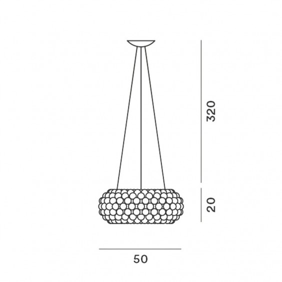 Caboche Plus Media Lampada a sospensione Foscarini - Agof Store